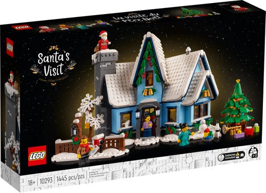 lego 10293 la visita di babbo natale
